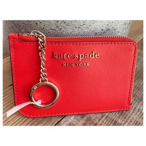 Kate Spade • Slim Card Holder • Zip + Keychain